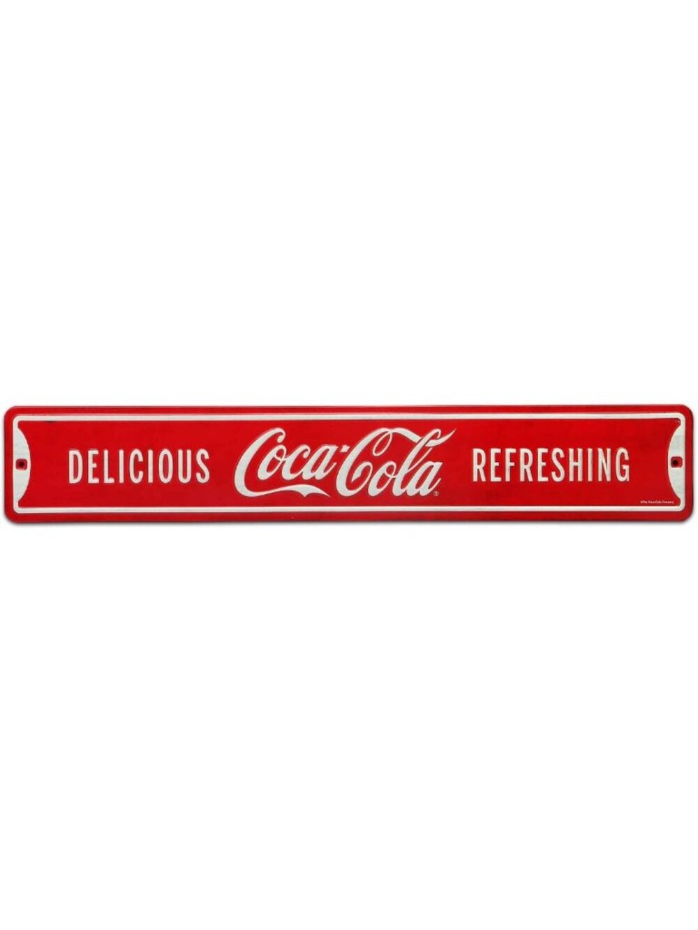 Vintage Embossed Metal Street Sign - Refreshing Soda Decor for Home or Bar
